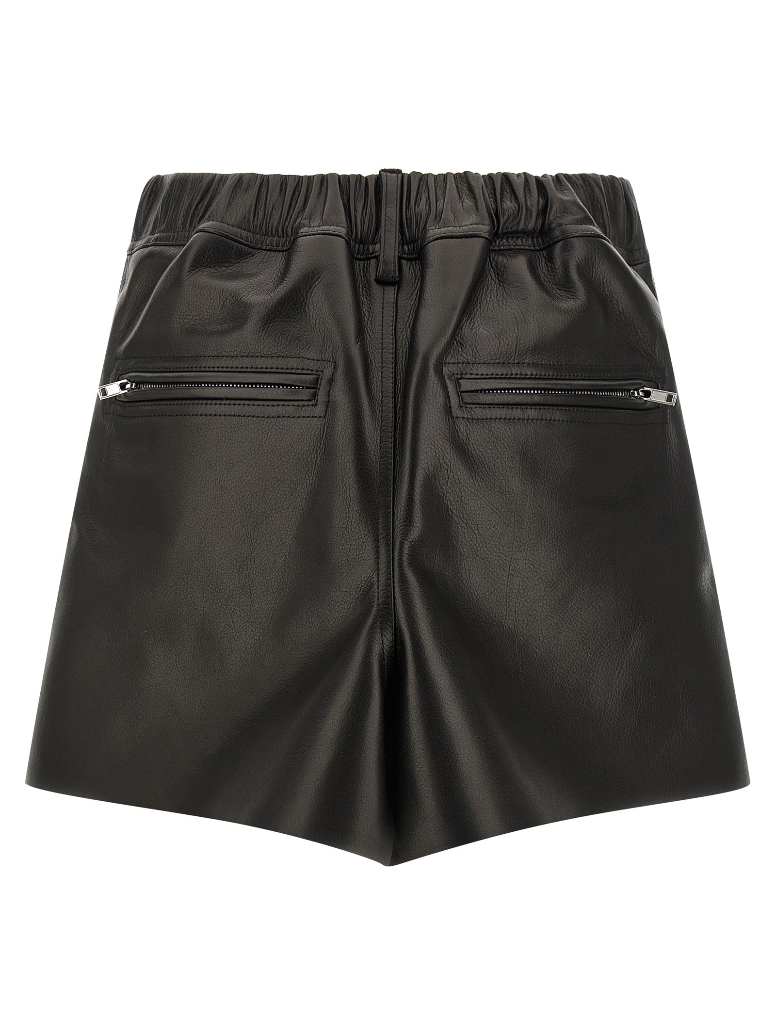 Rick Owens Black Calfskin Long Skirt