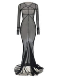 Rick Owens Black Nylon Long Dress