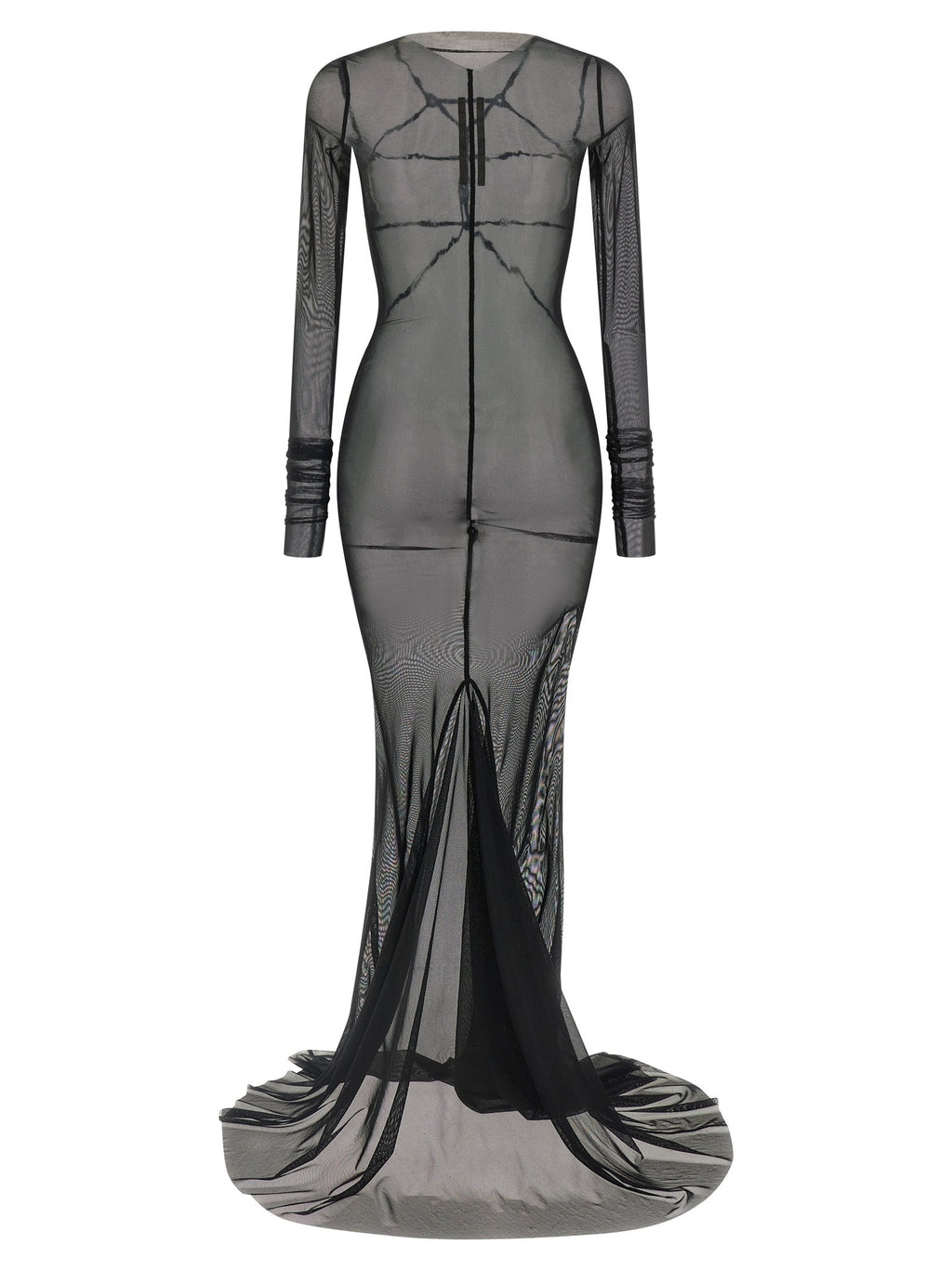 Rick Owens Black Nylon Long Dress