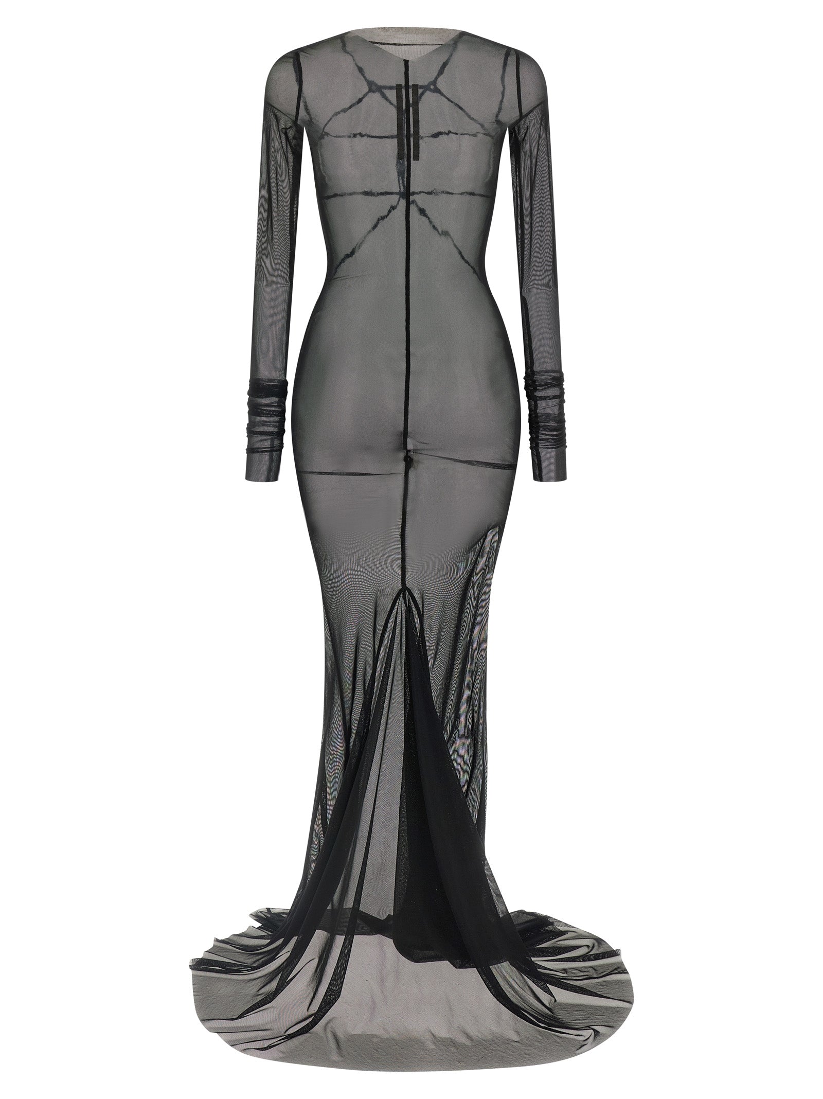 Rick Owens Black Nylon Long Dress