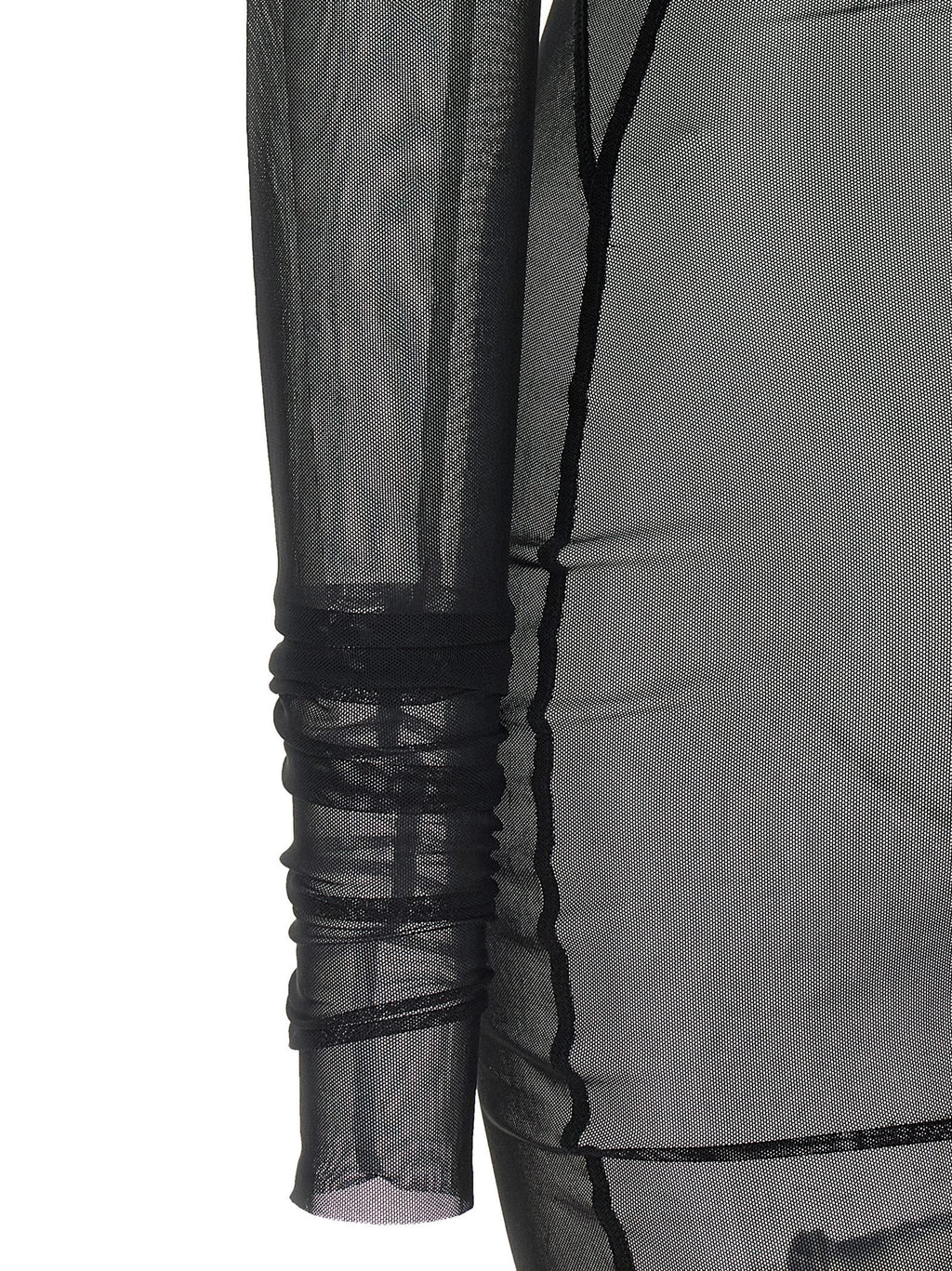 Rick Owens Black Nylon Long Dress