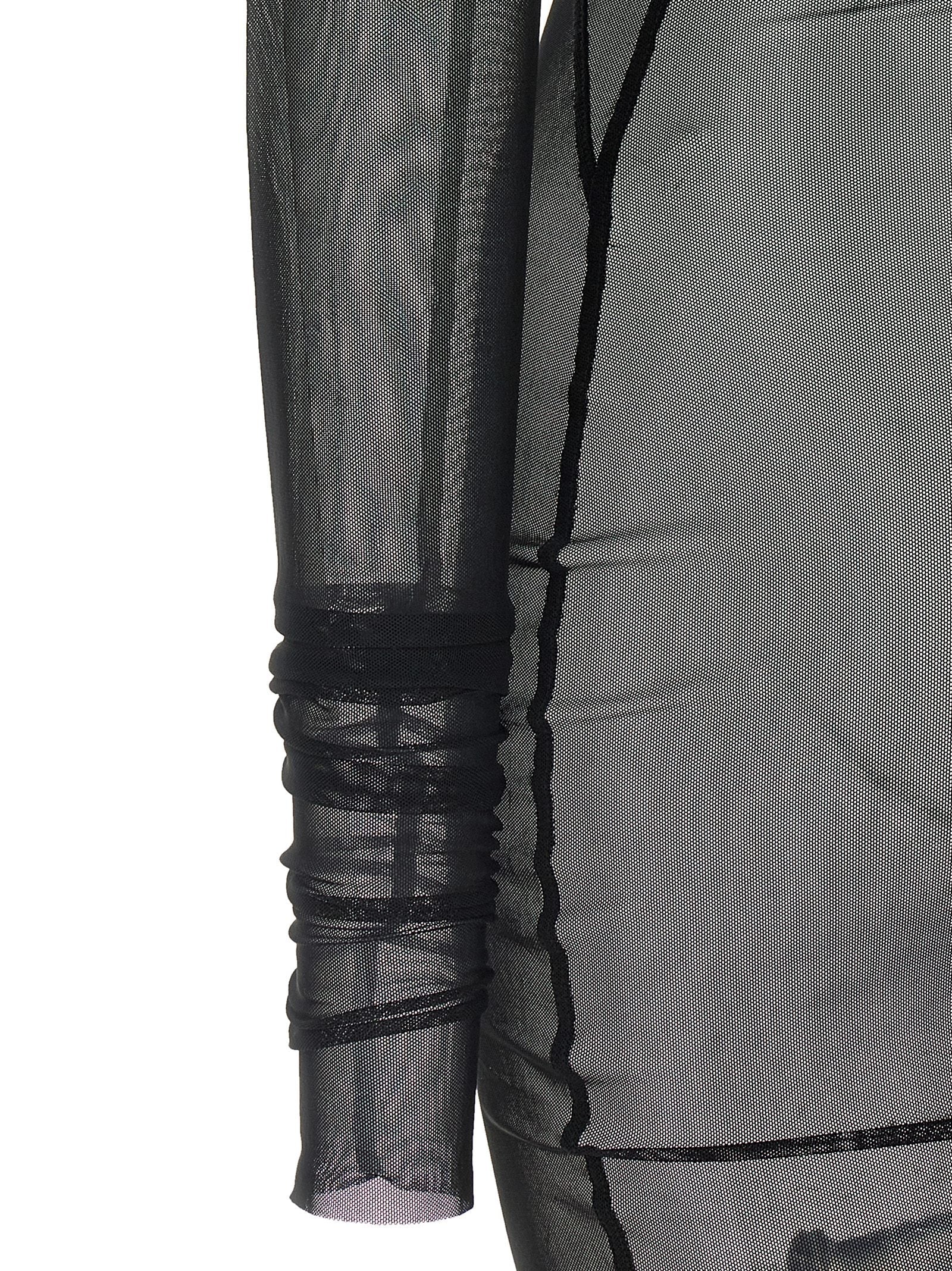 Rick Owens Black Nylon Long Dress