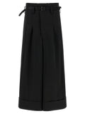 Junya Watanabe Black Acetate Flared Pants