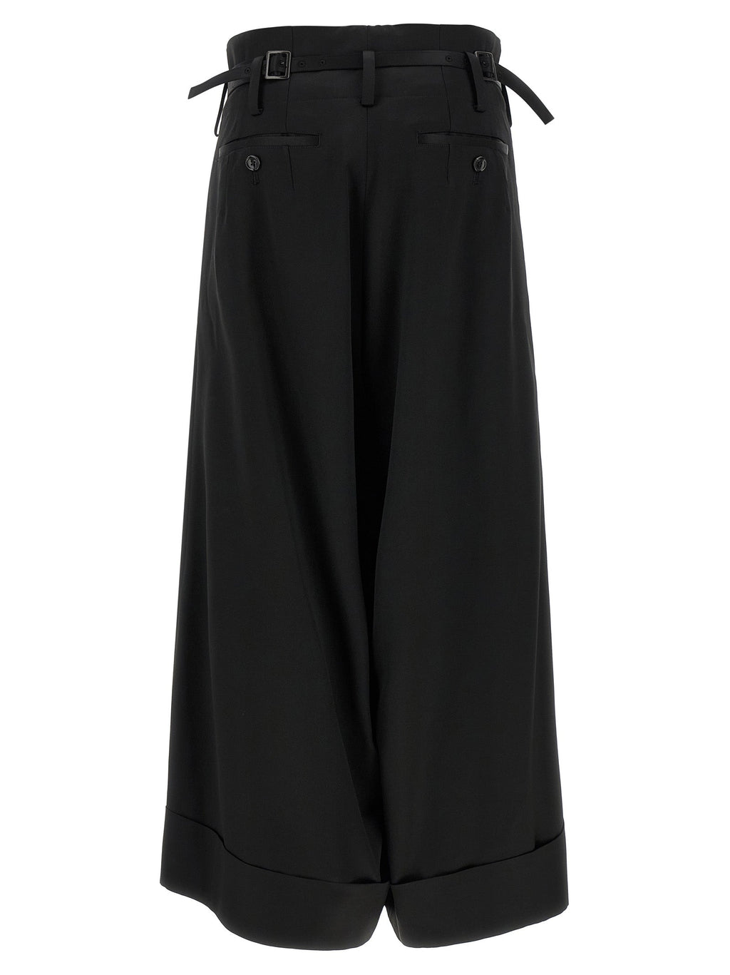 Junya Watanabe Black Acetate Flared Pants