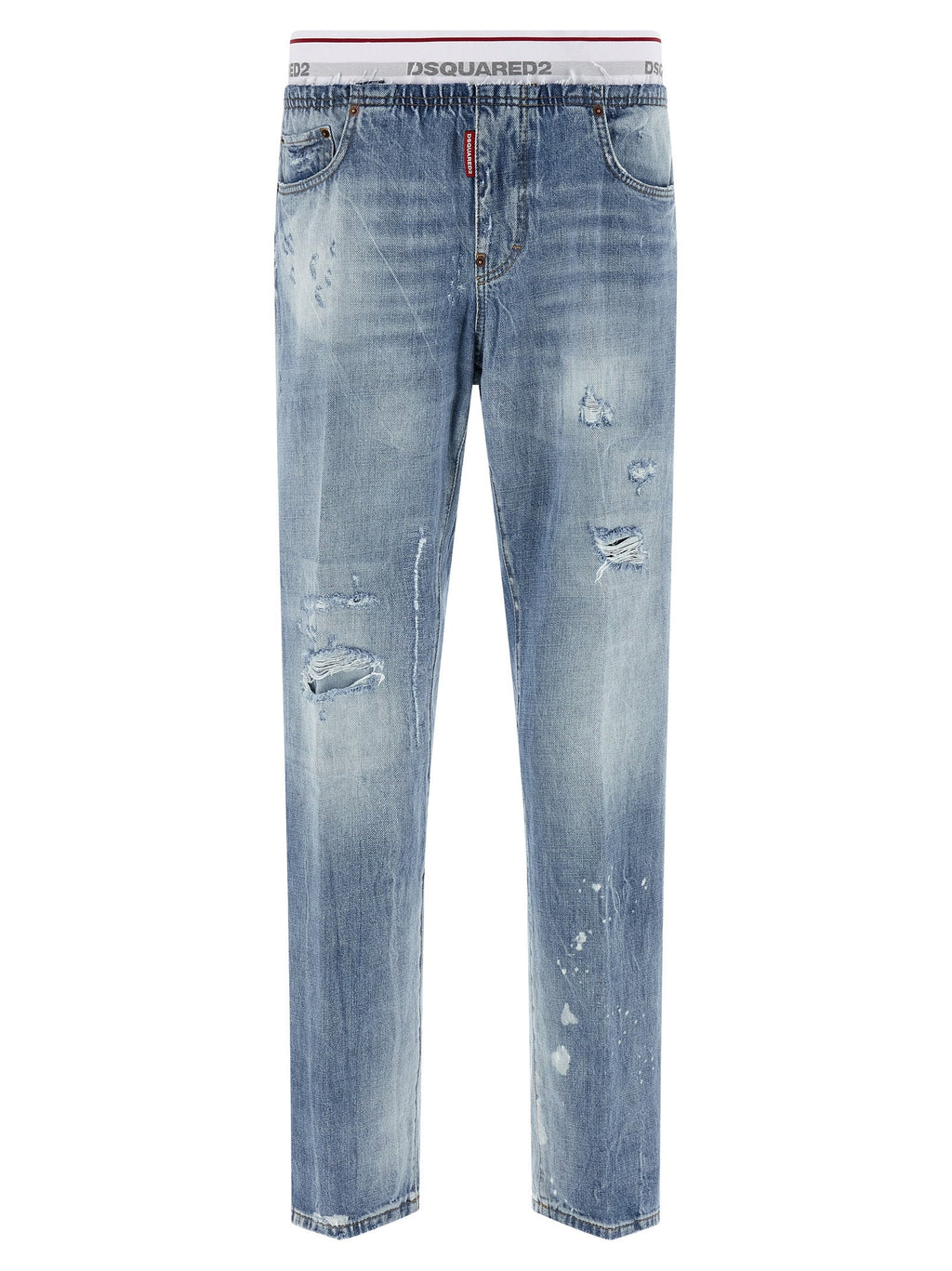 Dsquared² Blue Cotton Relaxed Fit Jeans