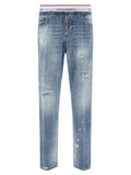 Dsquared² Blue Cotton Relaxed Fit Jeans
