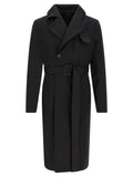 Rick Owens Black Cotton Coat