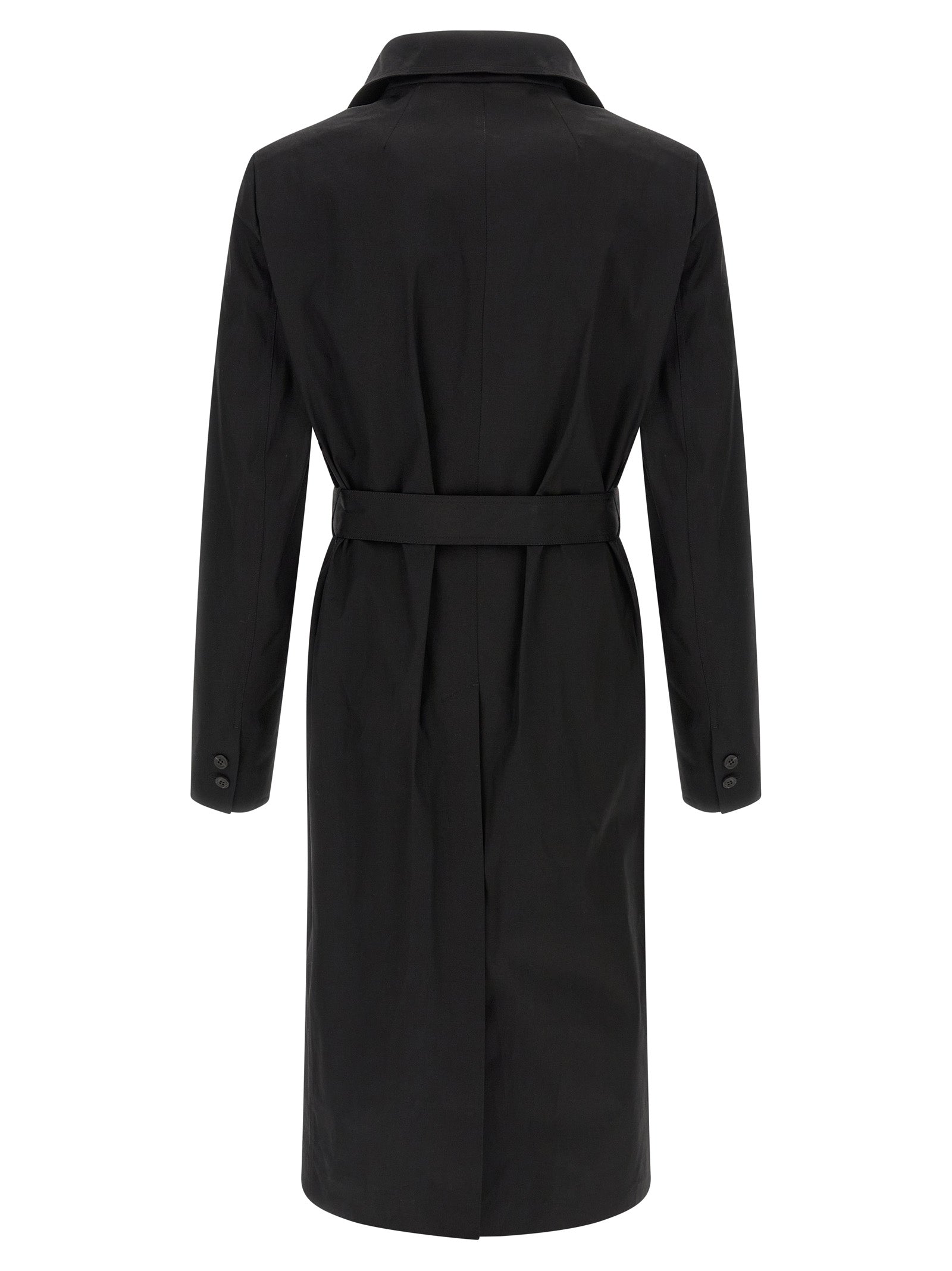 Rick Owens Black Cotton Coat