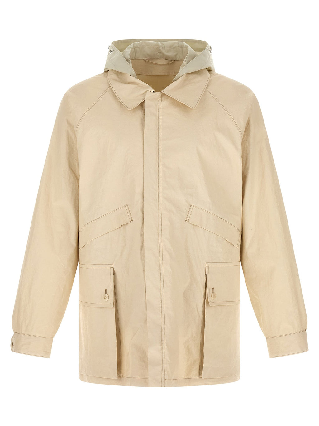 Lemaire Beige Linen Shell Jacket