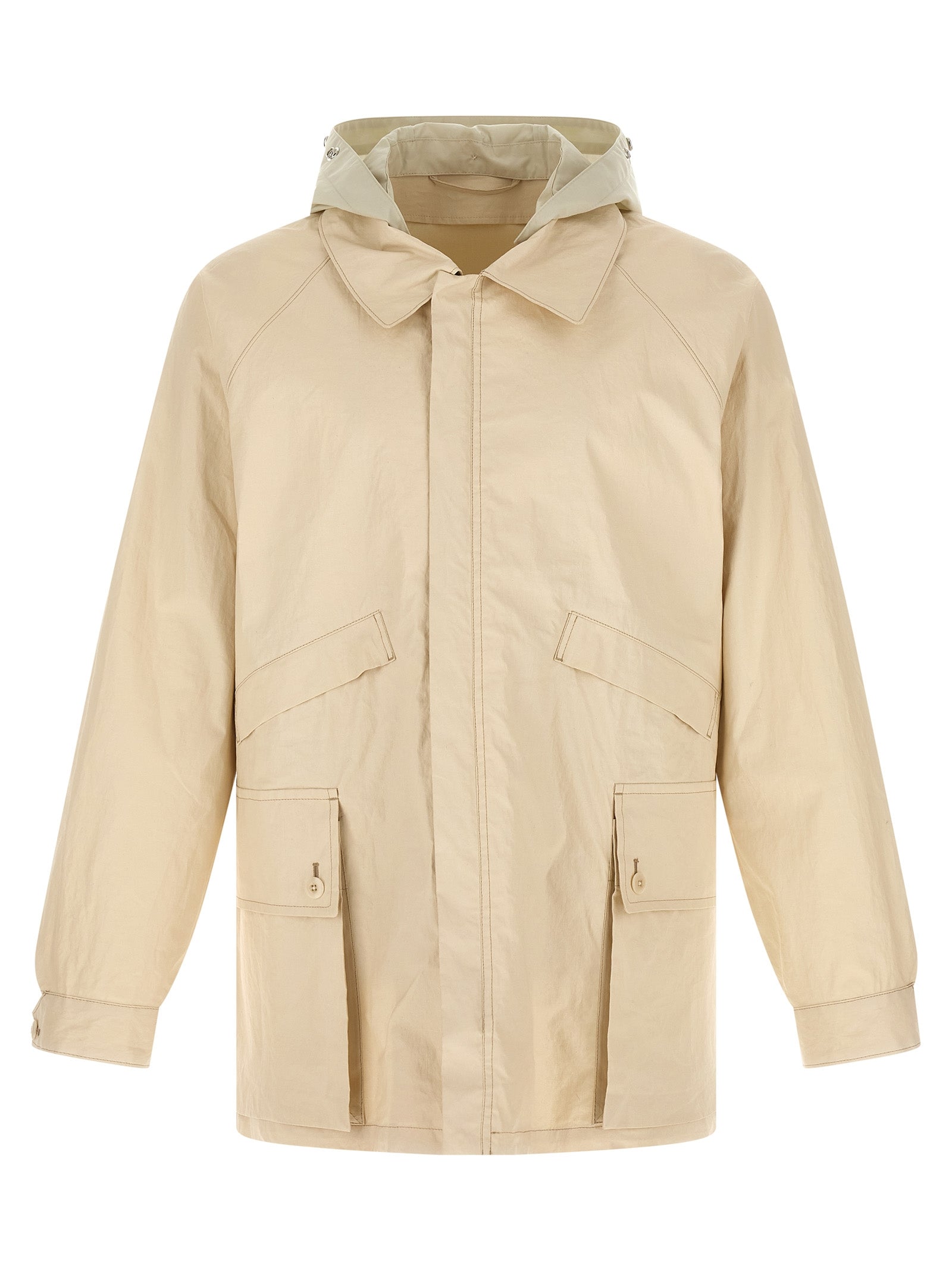 Lemaire Beige Linen Shell Jacket