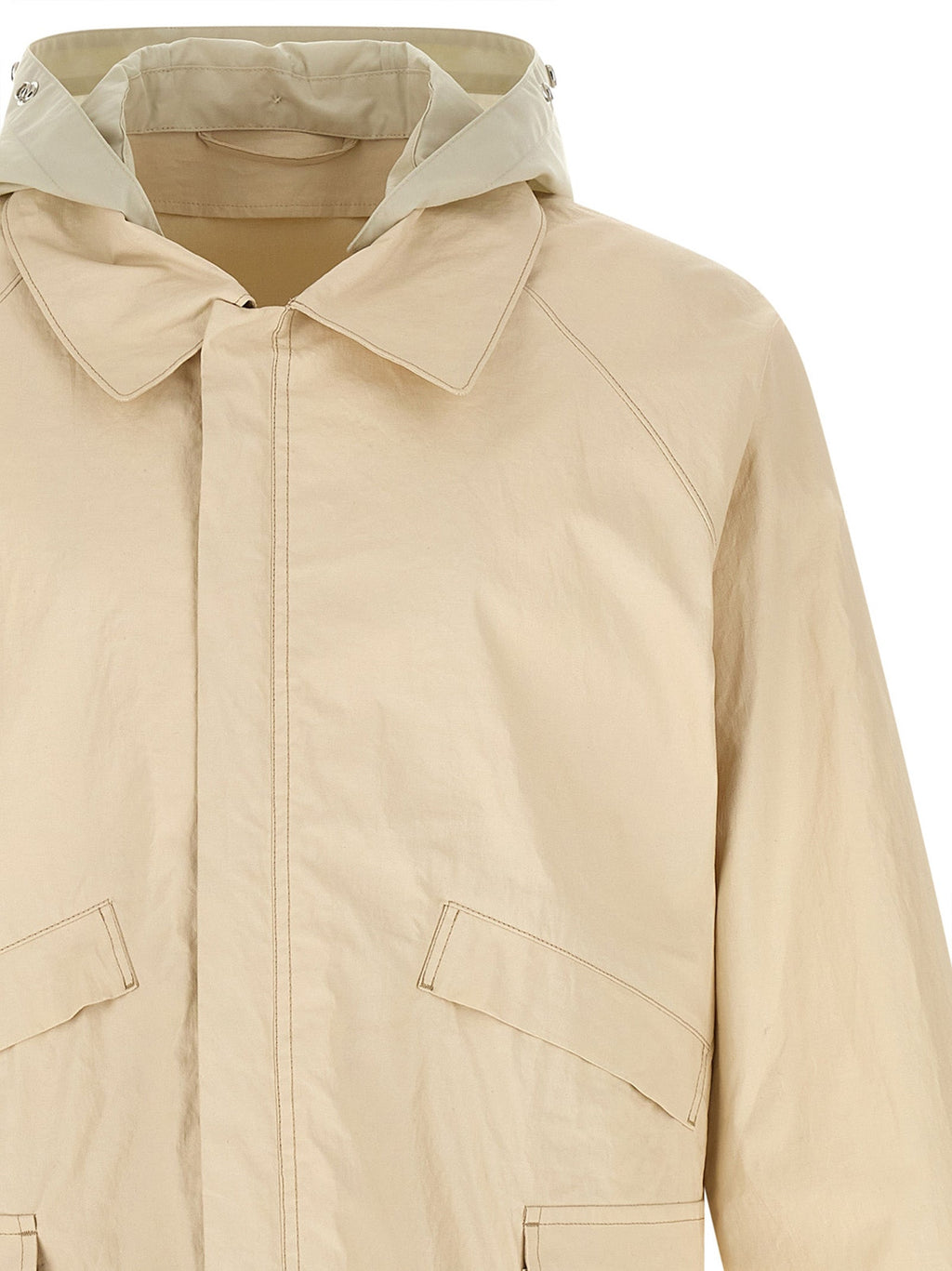 Lemaire Beige Linen Shell Jacket