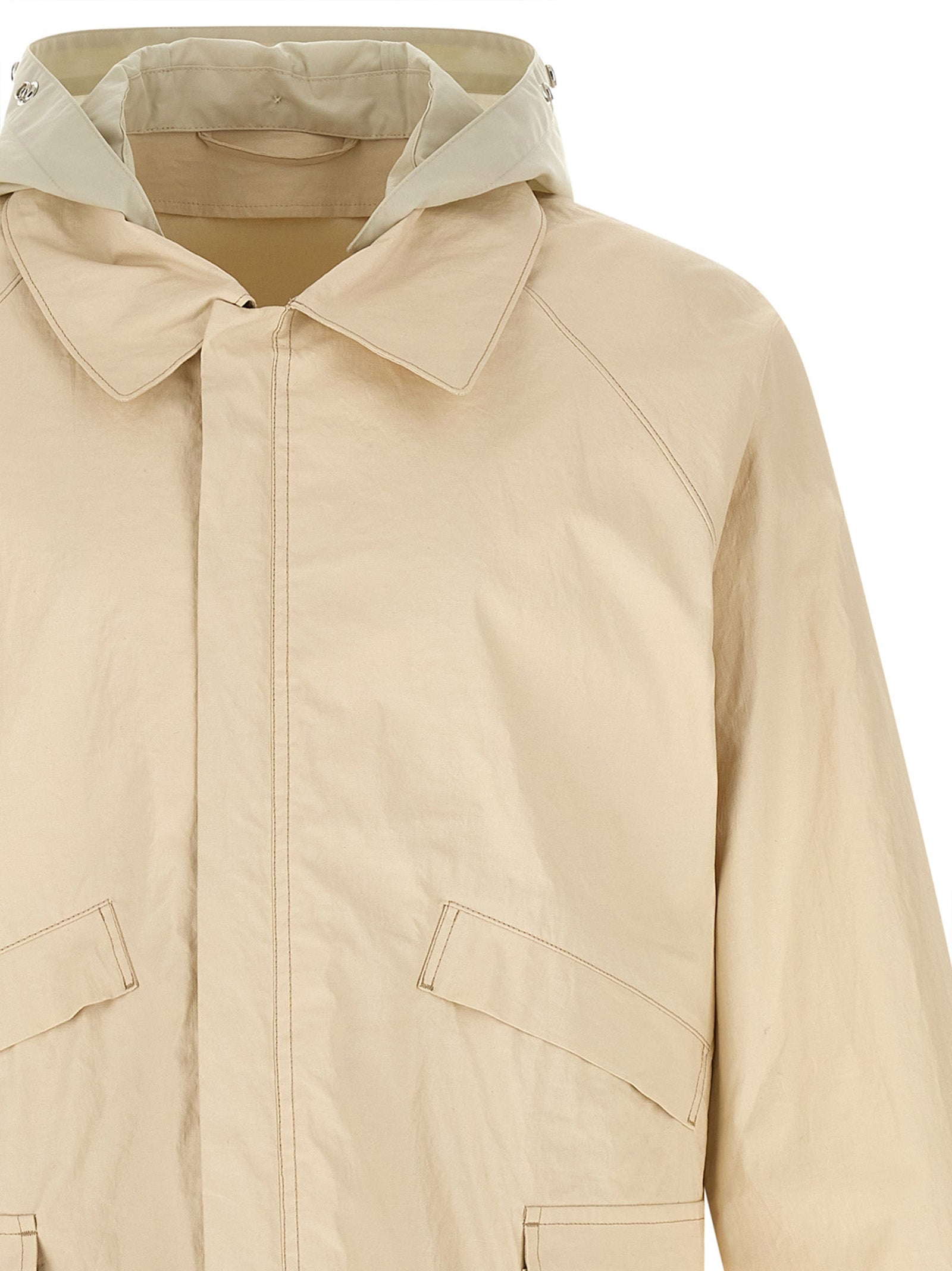 Lemaire Beige Linen Shell Jacket
