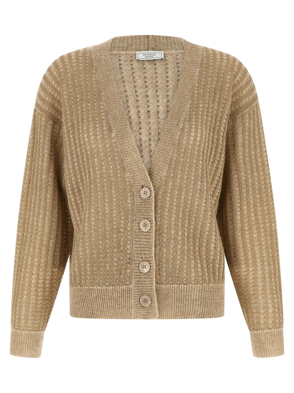 Peserico Beige Viscose Cardigan
