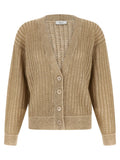 Peserico Beige Viscose Cardigan
