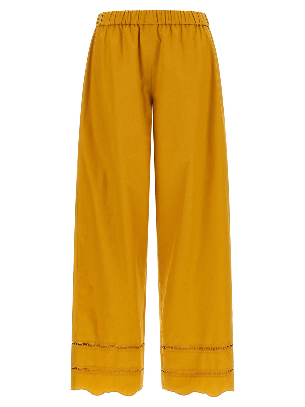 Fabiana Filippi Bicolor Cotton Casual Pants