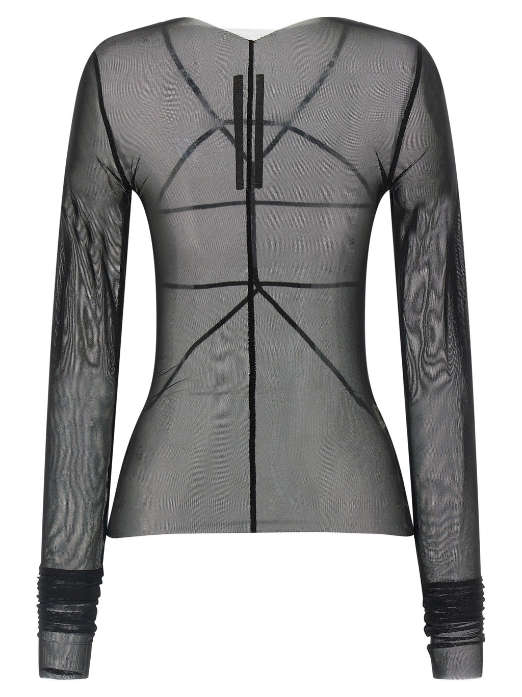 Rick Owens Black Nylon Cardigan