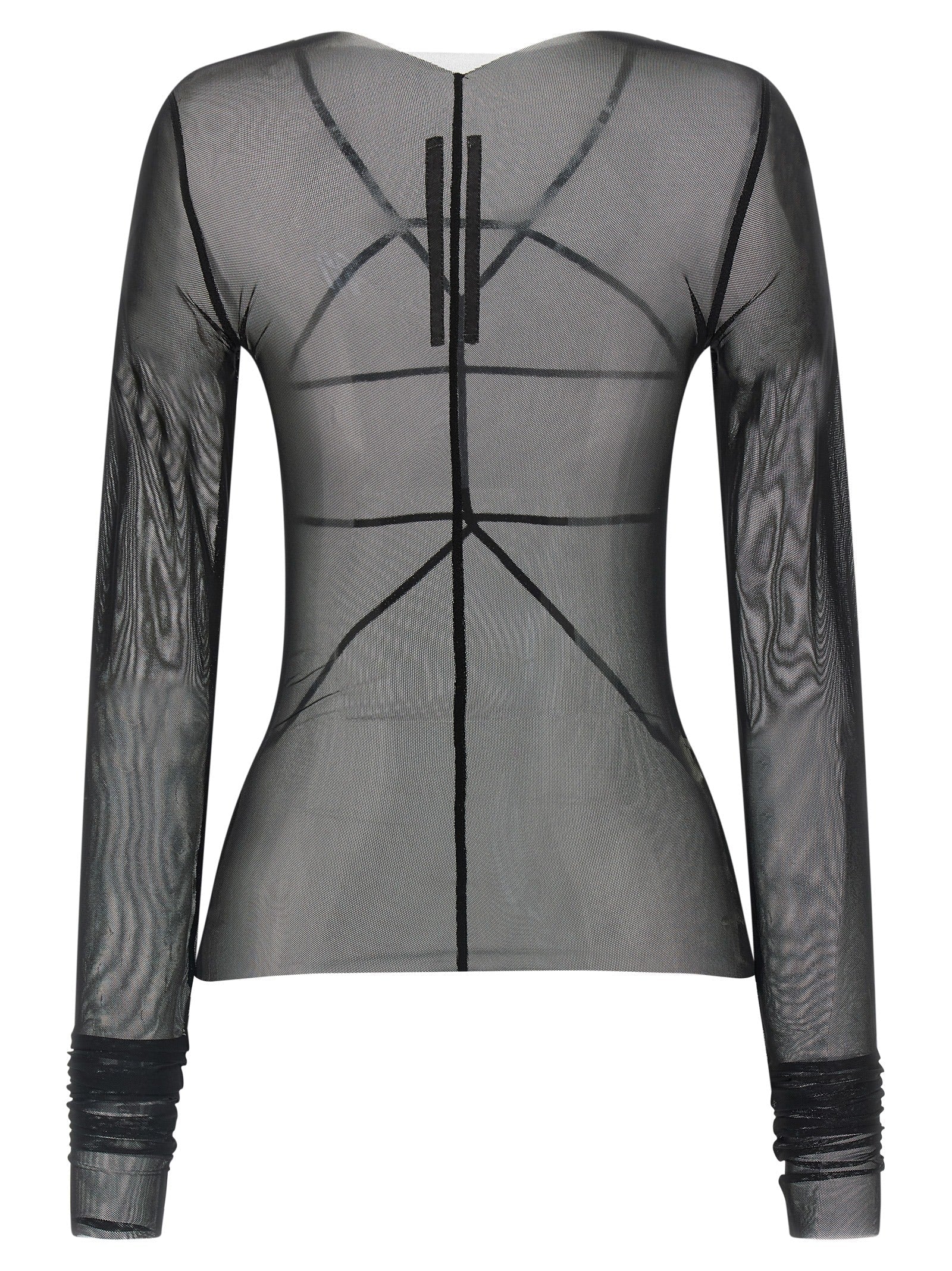 Rick Owens Black Nylon Cardigan