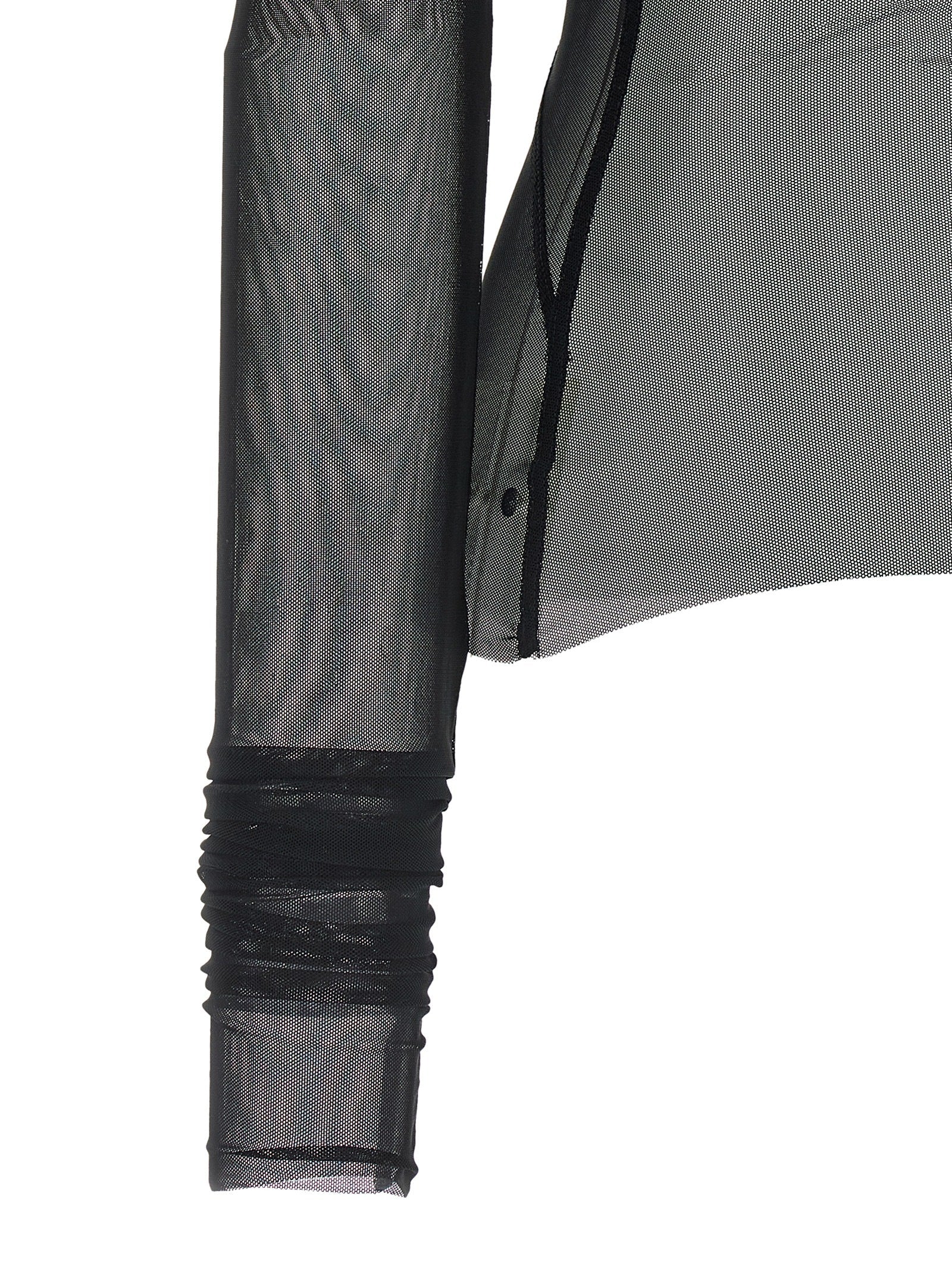 Rick Owens Black Nylon Cardigan