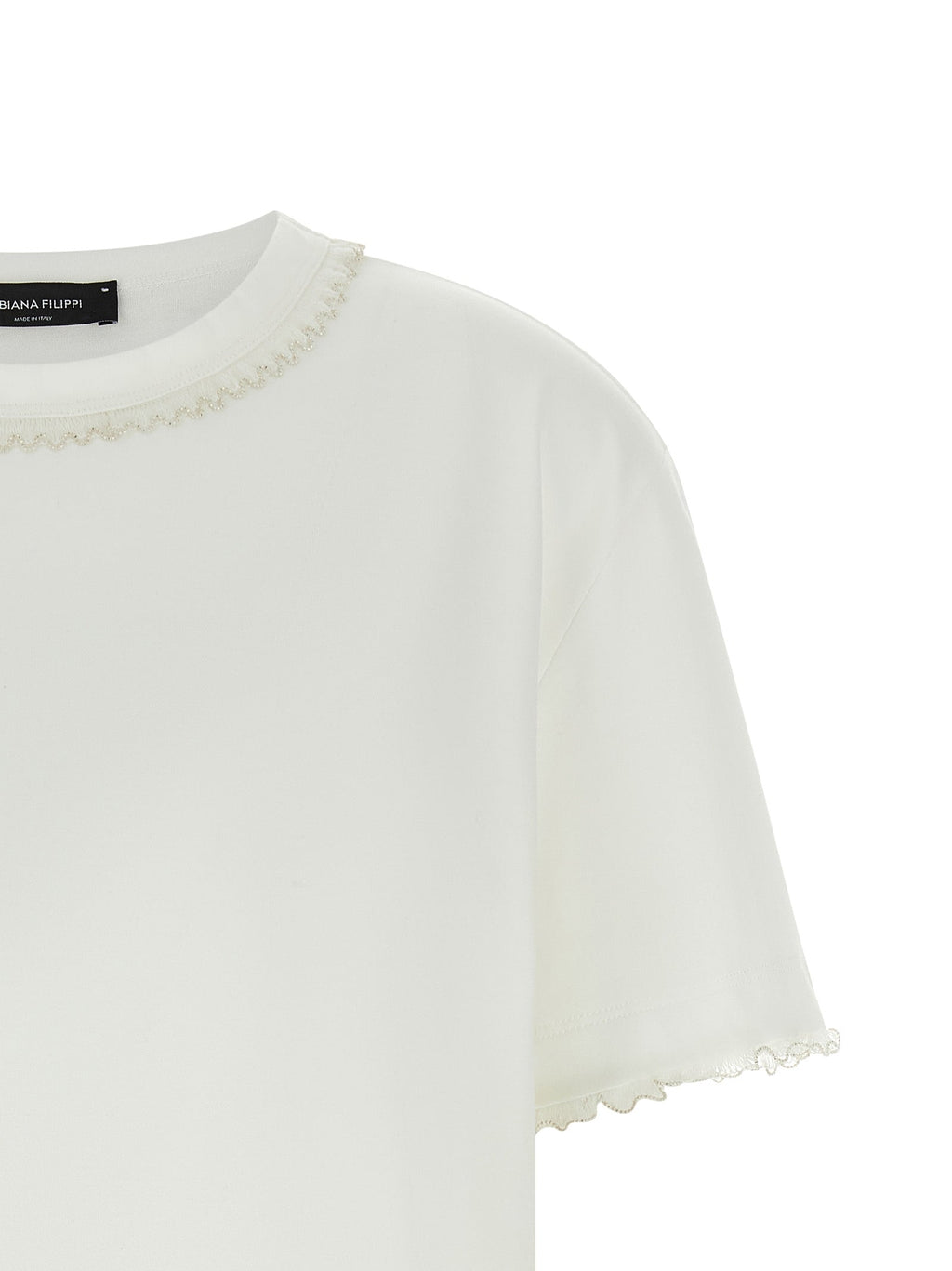 Fabiana Filippi White Cotton T-Shirt