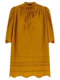 Fabiana Filippi Bicolor Cotton Short Dress
