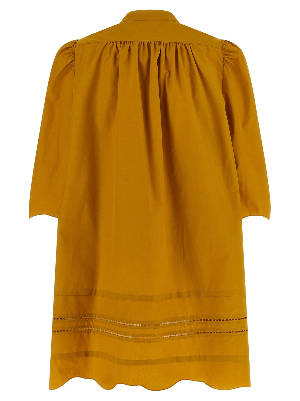Fabiana Filippi Bicolor Cotton Short Dress