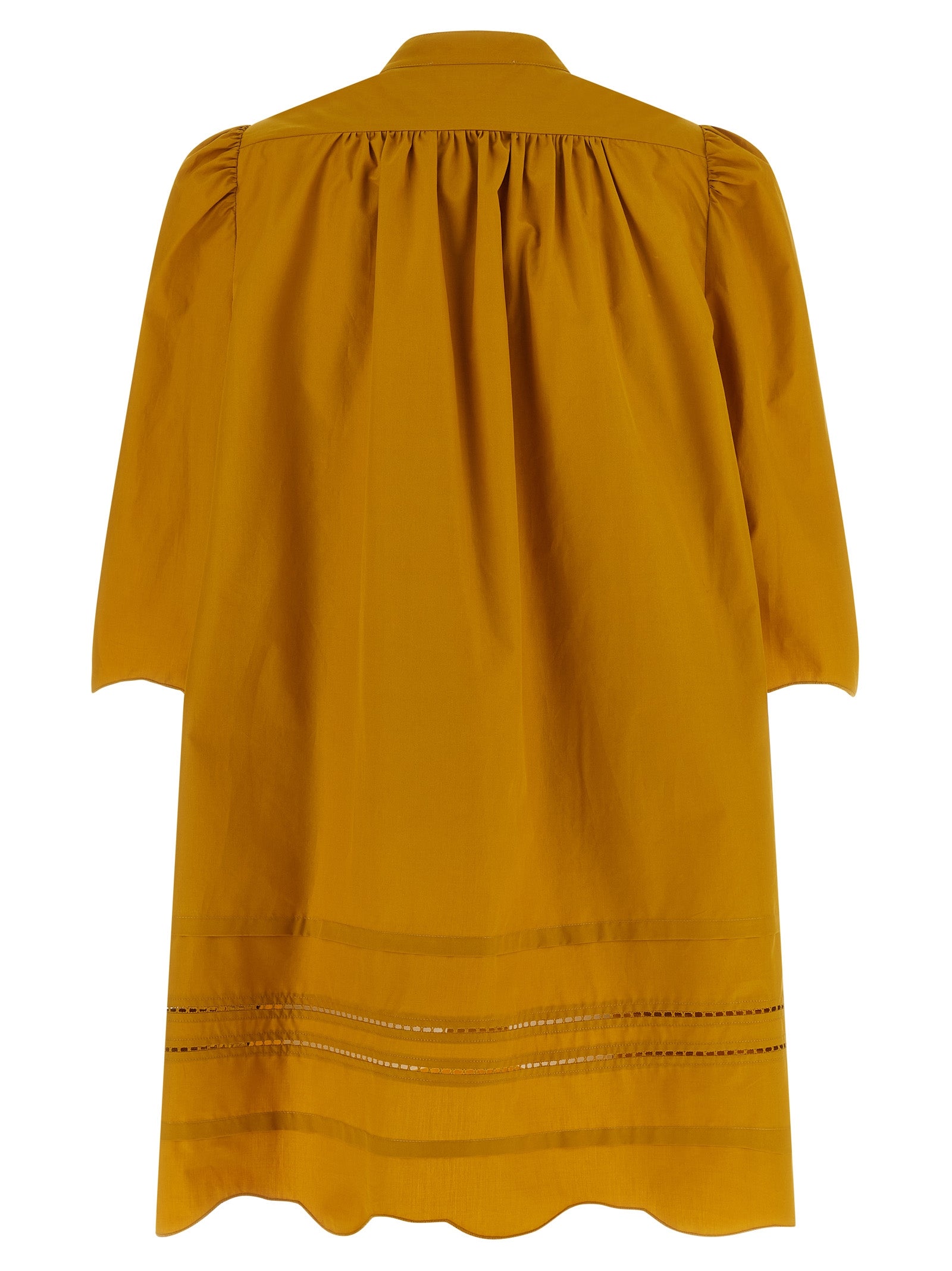 Fabiana Filippi Bicolor Cotton Short Dress