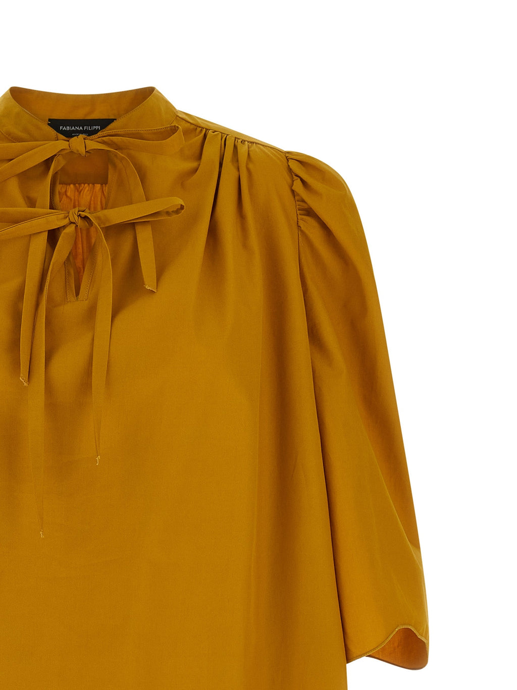 Fabiana Filippi Bicolor Cotton Short Dress