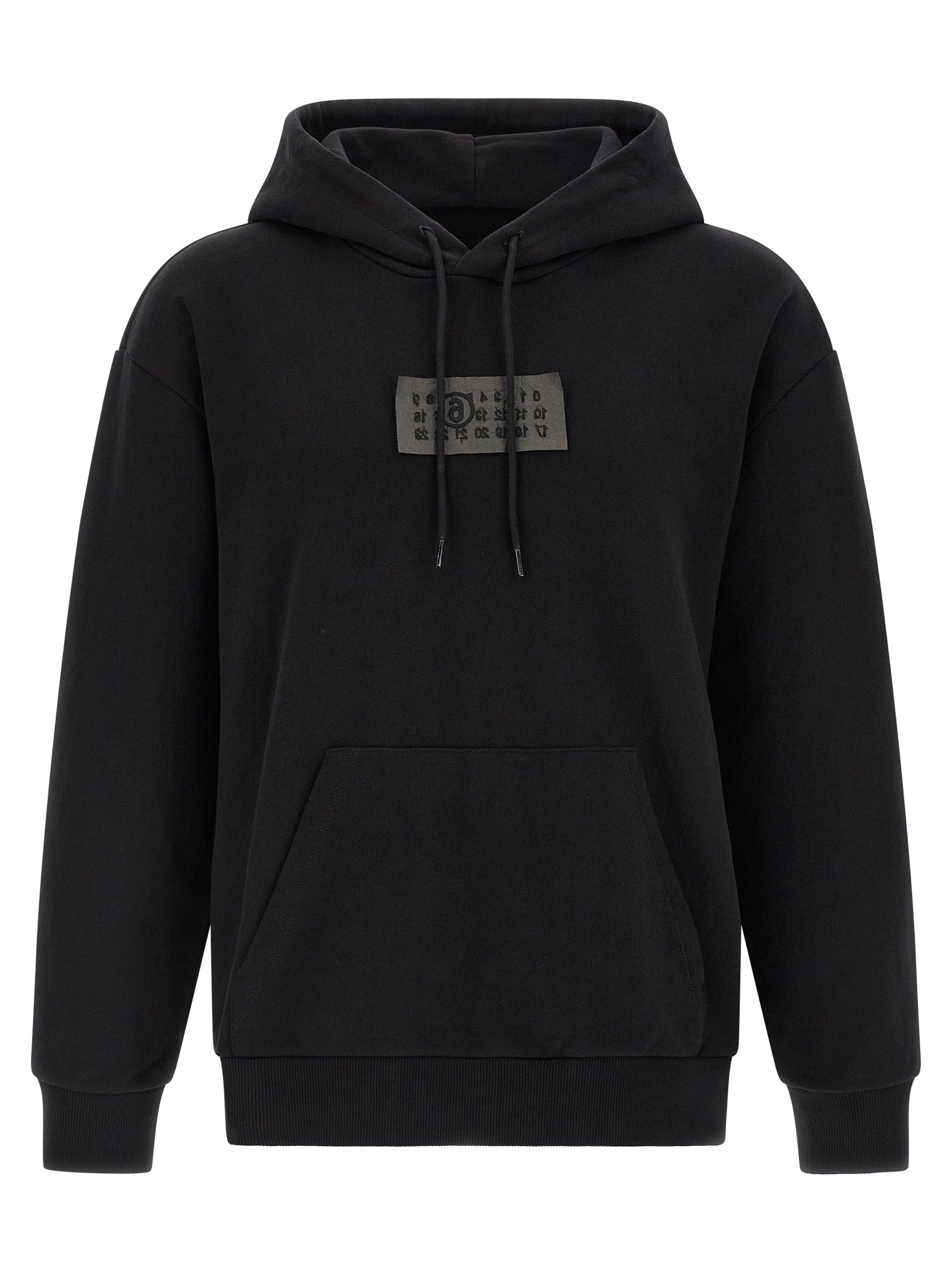 MM6 Maison Margiela Black Cotton Sweatshirt