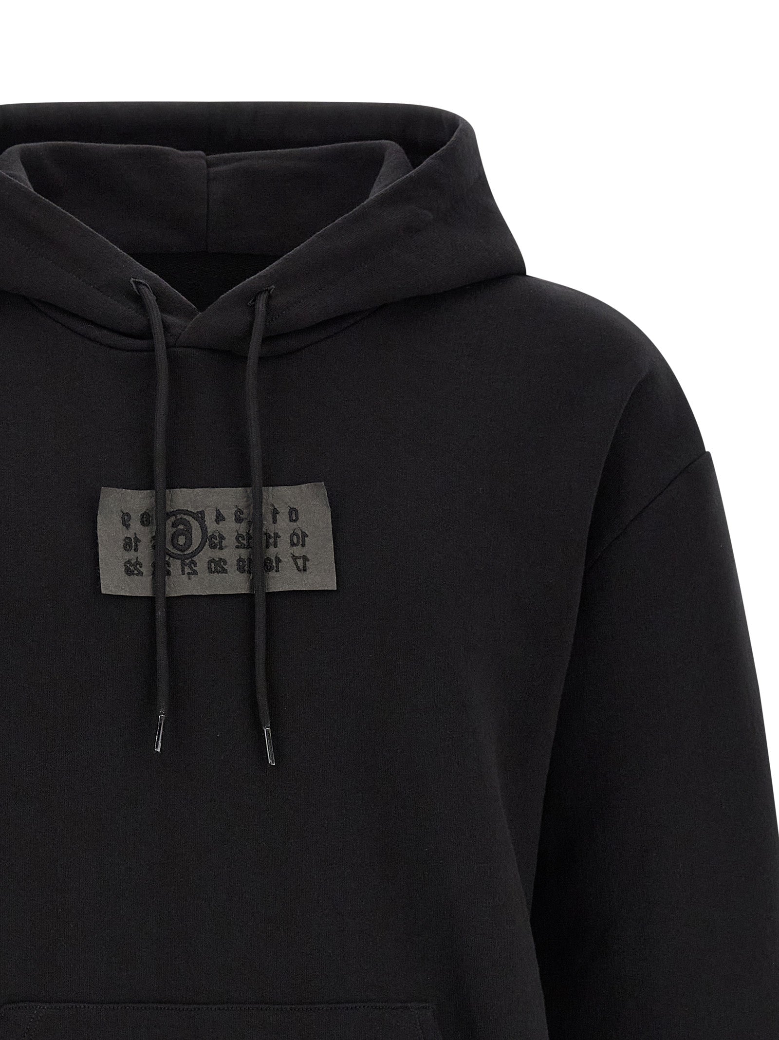 MM6 Maison Margiela Black Cotton Sweatshirt