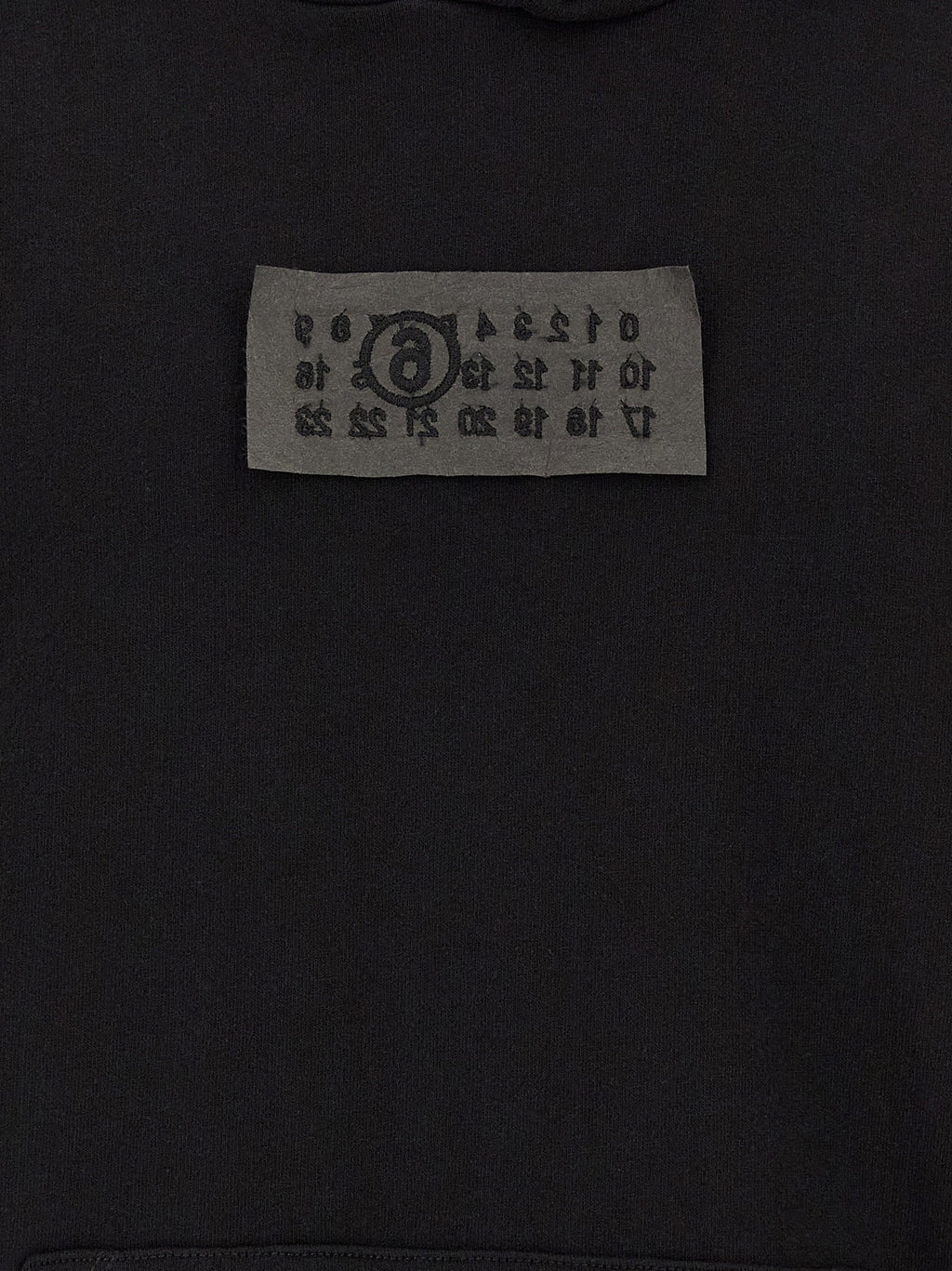 MM6 Maison Margiela Black Cotton Sweatshirt