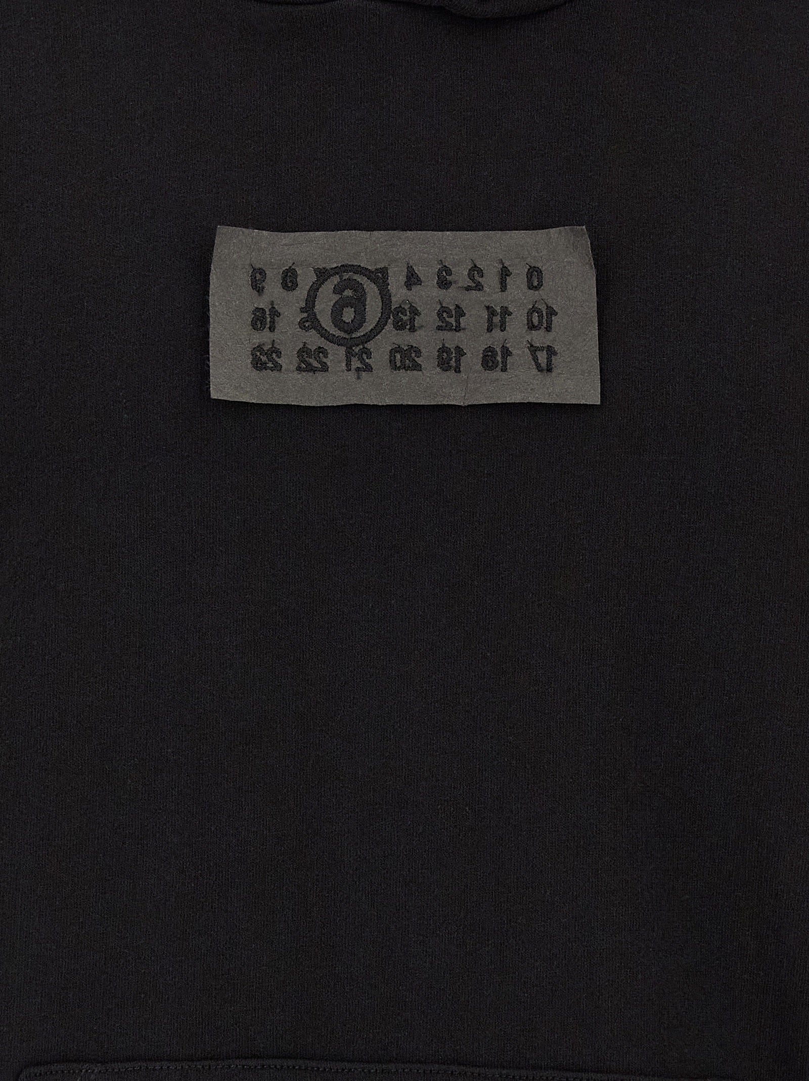 MM6 Maison Margiela Black Cotton Sweatshirt
