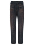 MM6 Maison Margiela Blue Cotton Straight-Leg Jeans