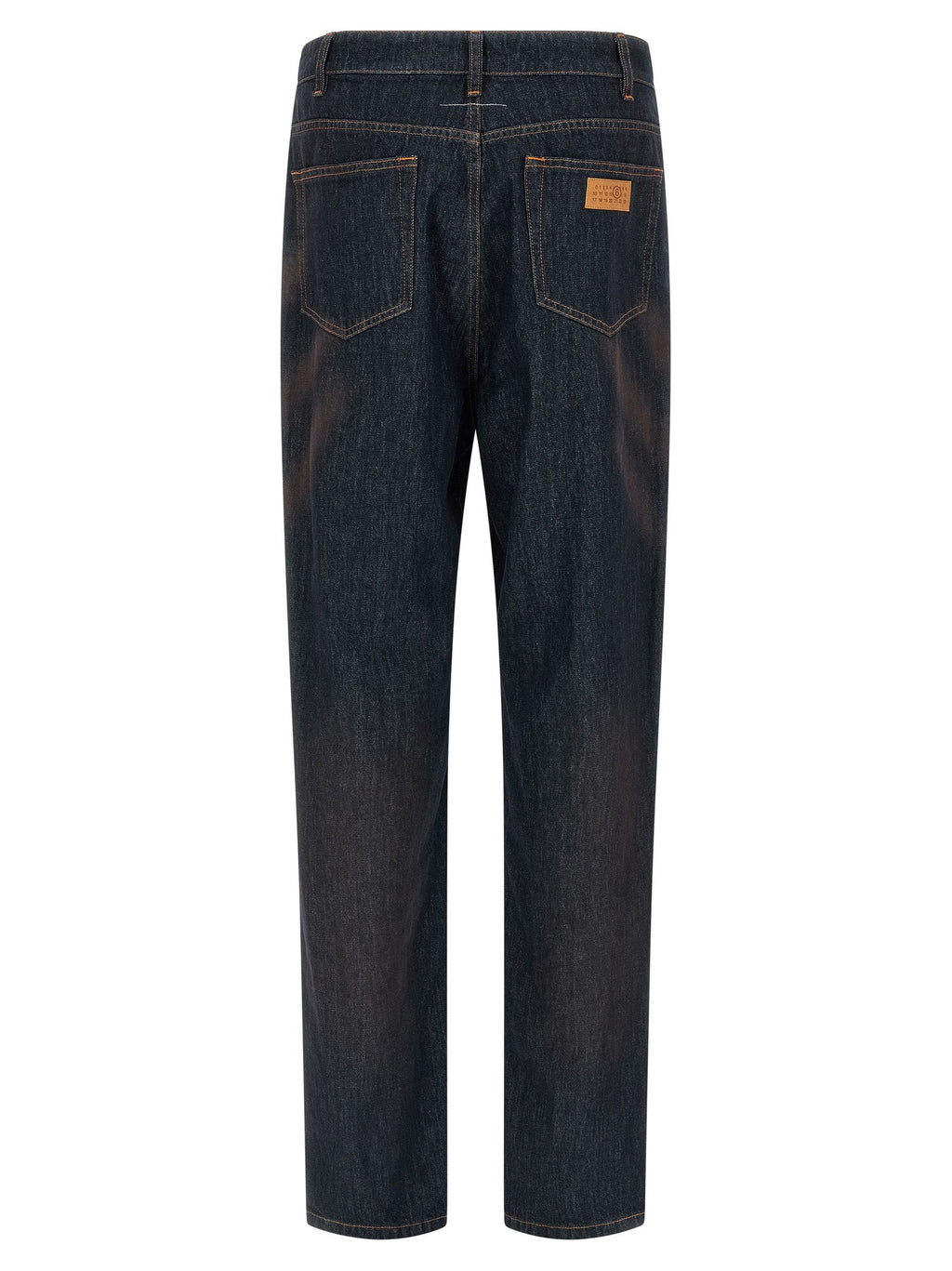 MM6 Maison Margiela Blue Cotton Straight-Leg Jeans