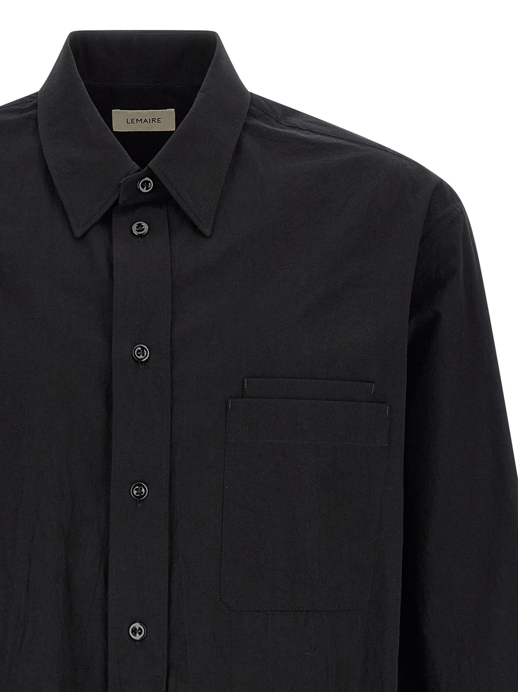 Lemaire Black Cotton Blouse