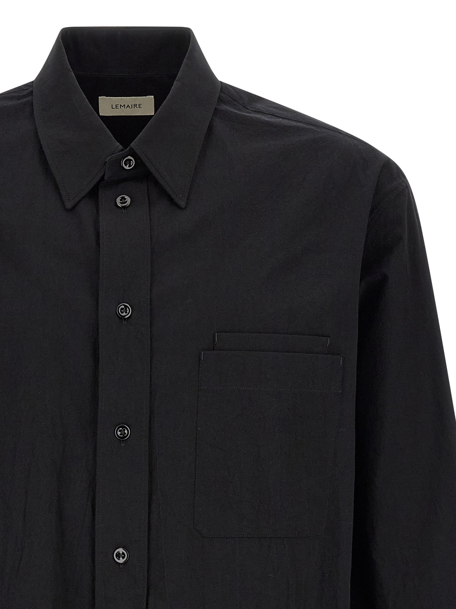 Lemaire Black Cotton Blouse