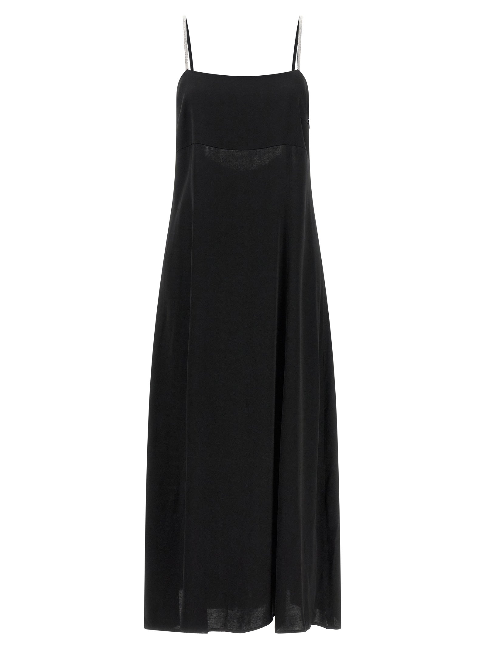Peserico Black Viscose Long Dress