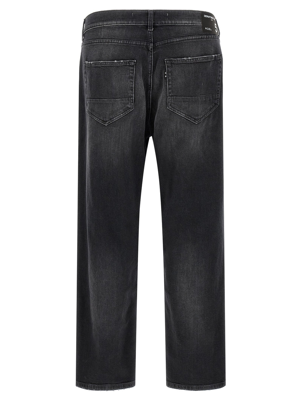 Department 5 Black Cotton Cropped Jeans