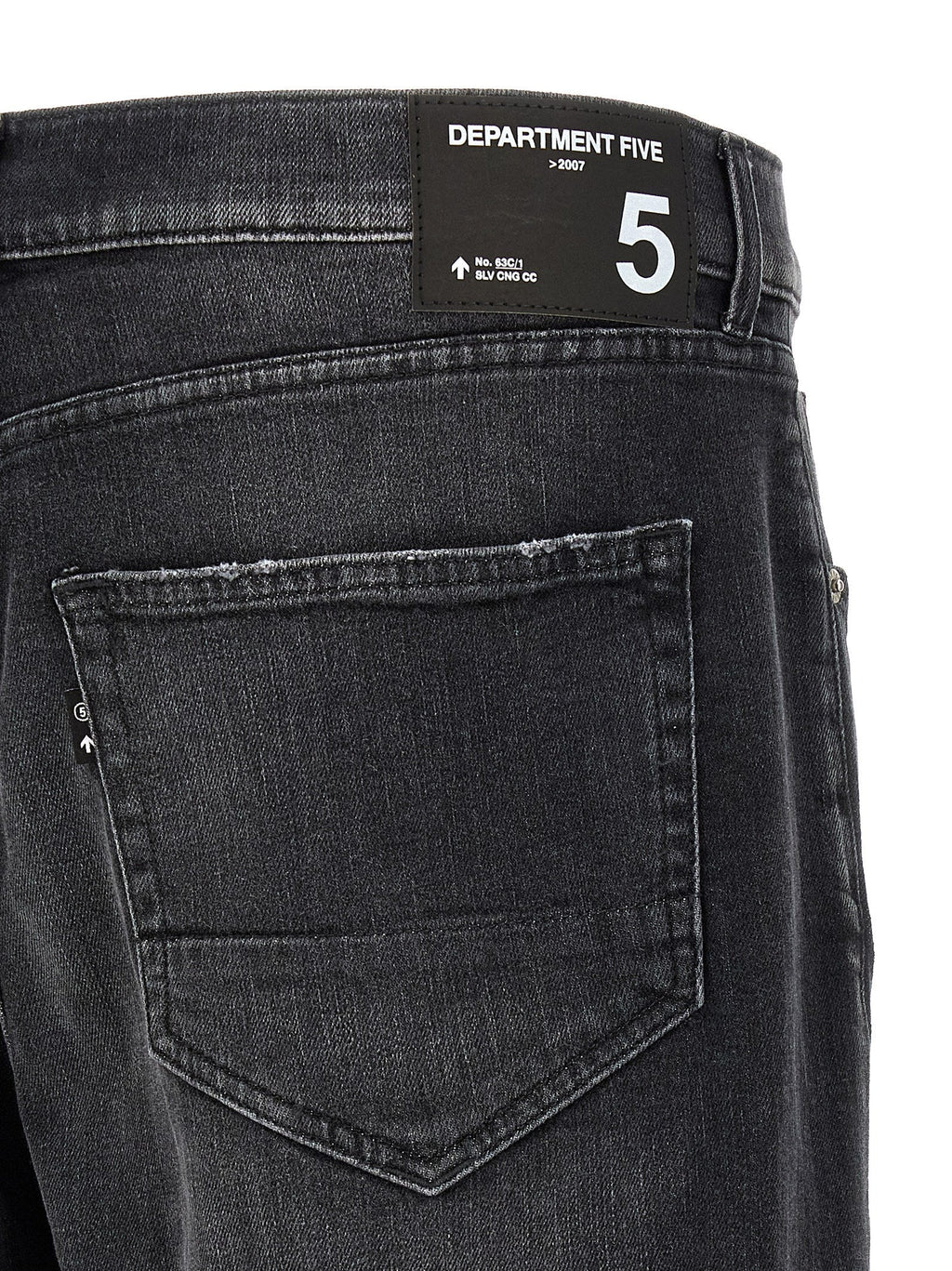 Department 5 Black Cotton Cropped Jeans