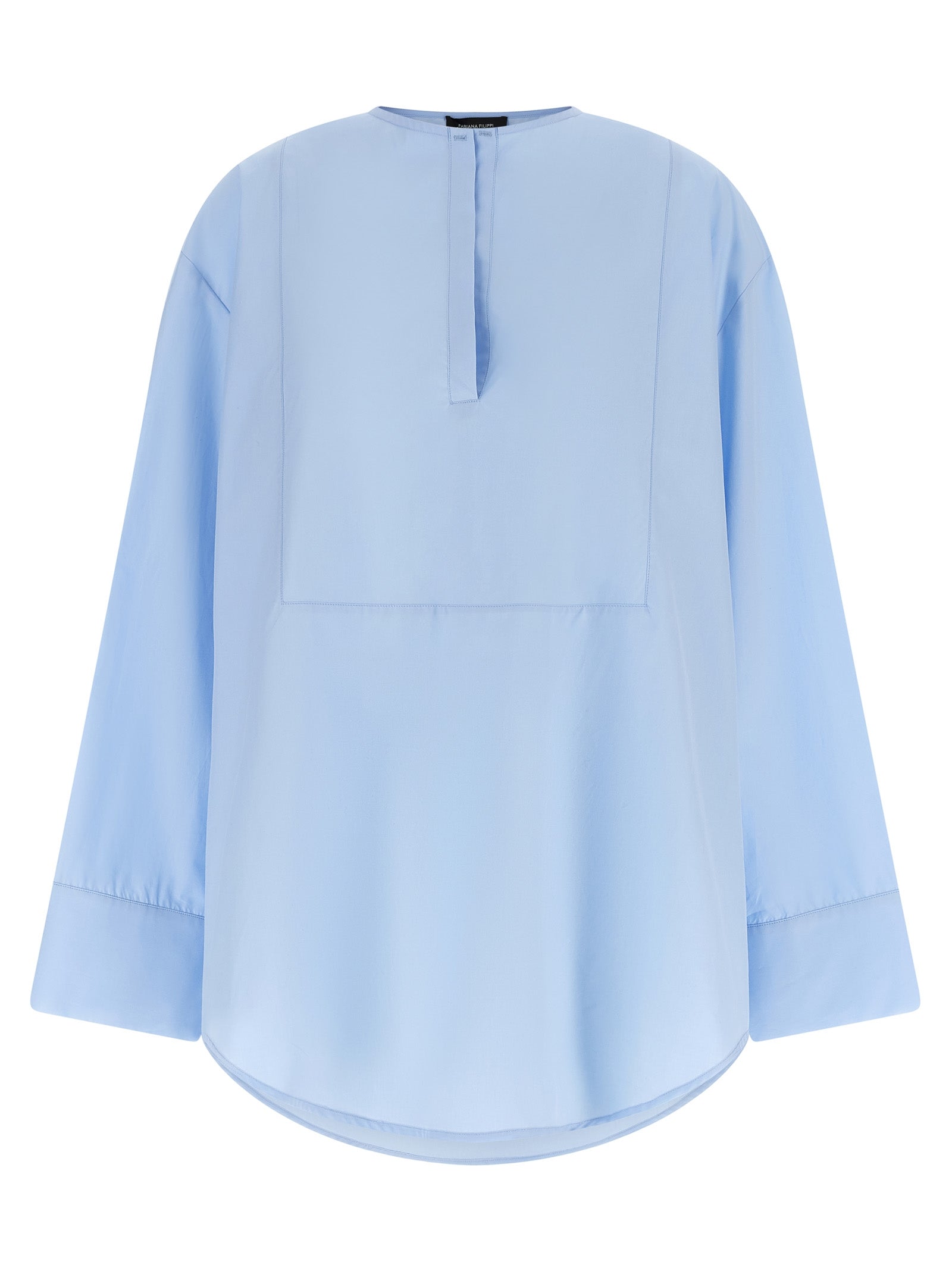 Fabiana Filippi Blue Cotton Blouse