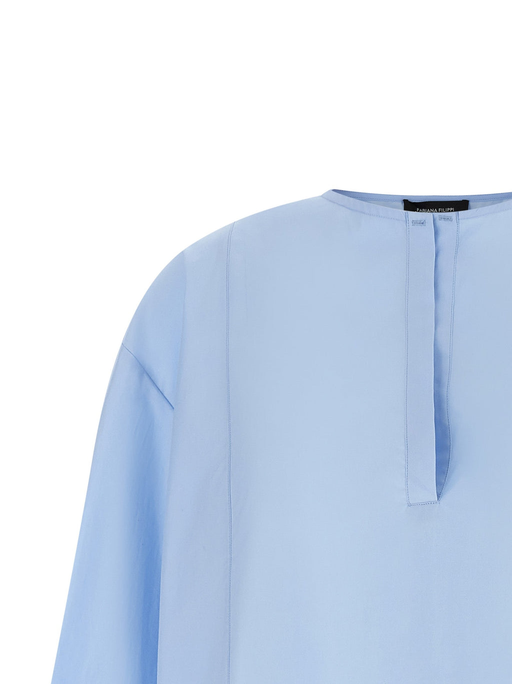 Fabiana Filippi Blue Cotton Blouse