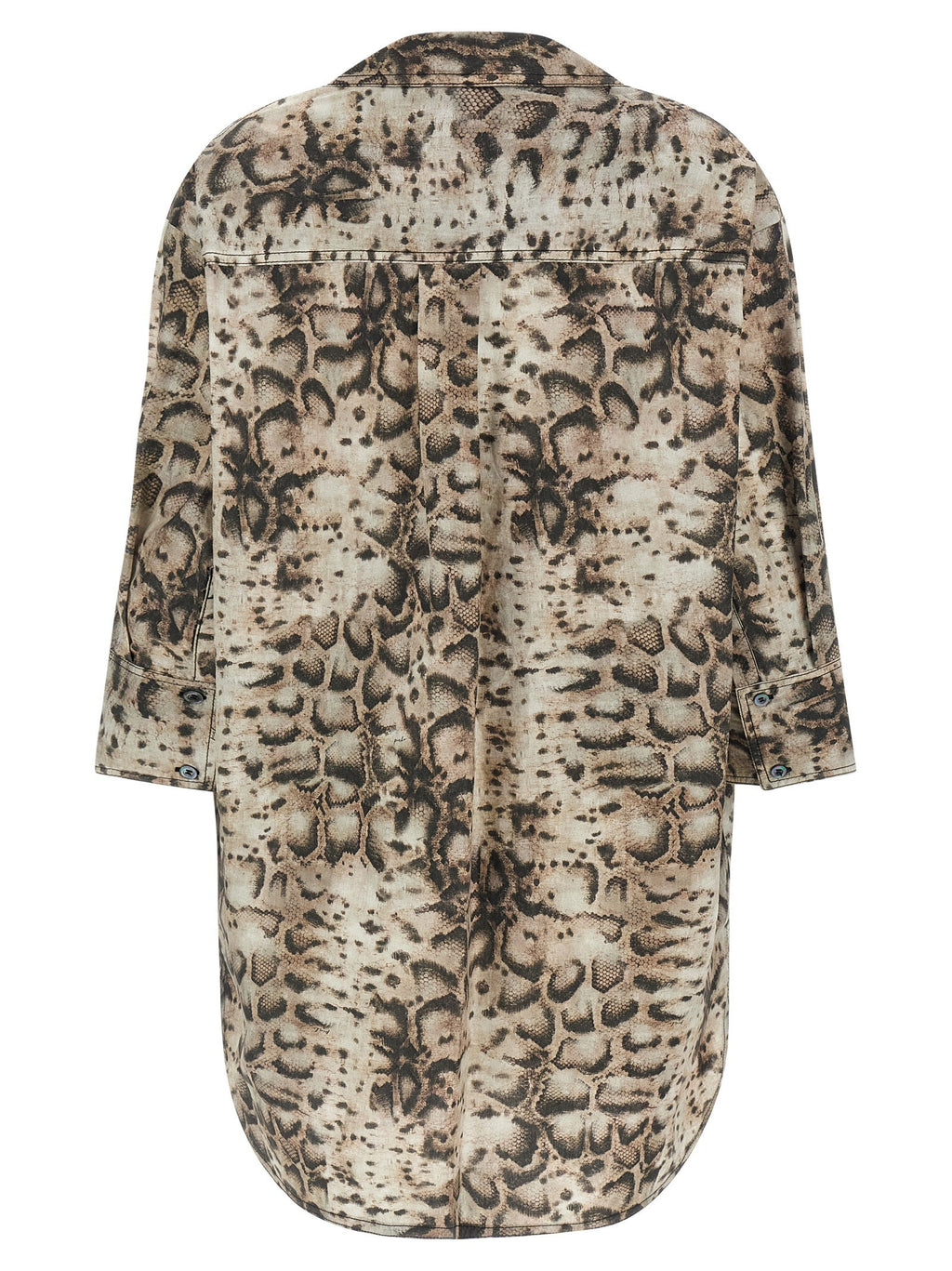 PINKO Gray Cotton Short Dress
