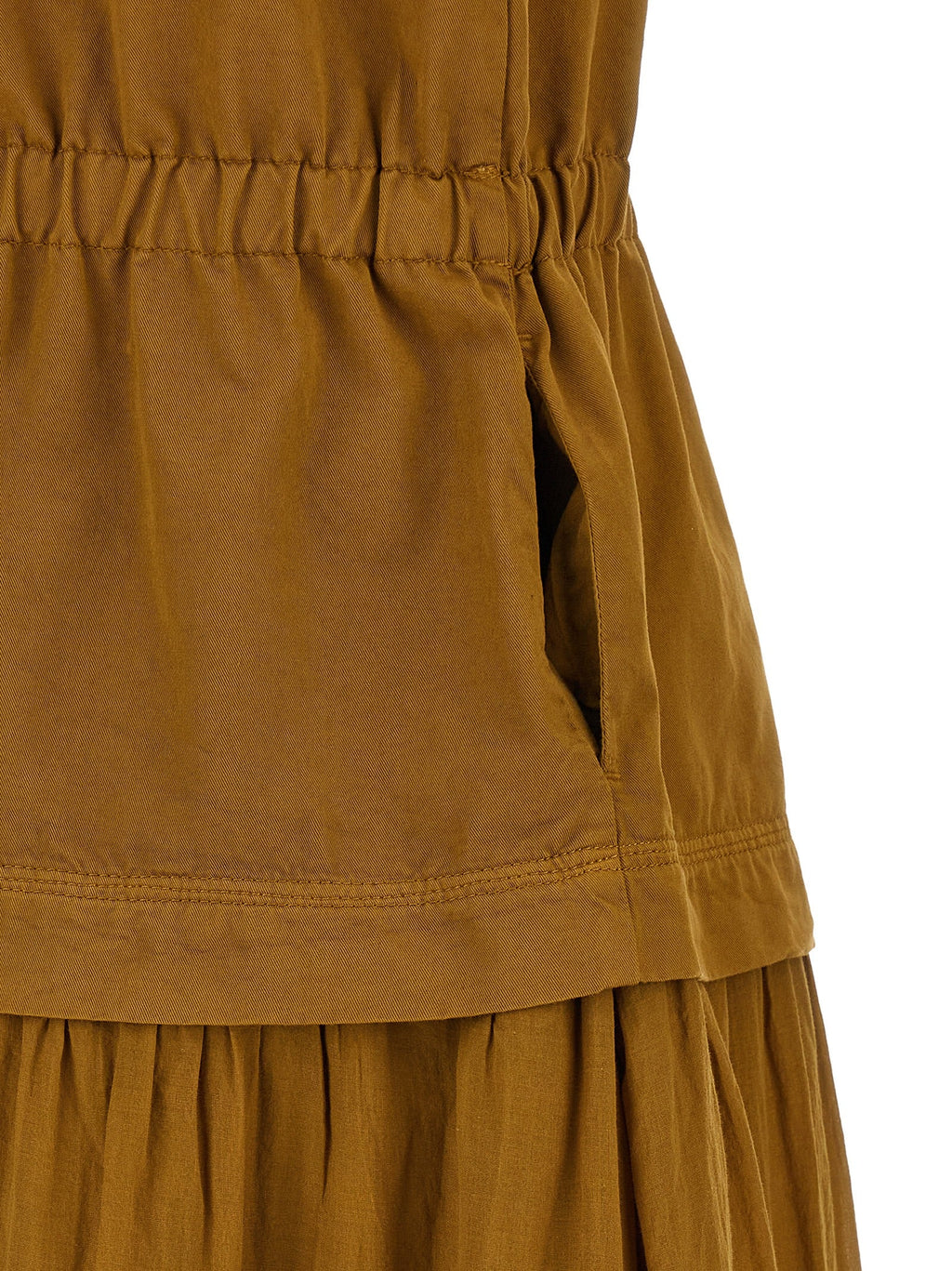 PINKO Brown Cotton Long Dress