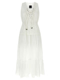 PINKO White Cotton Long Dress