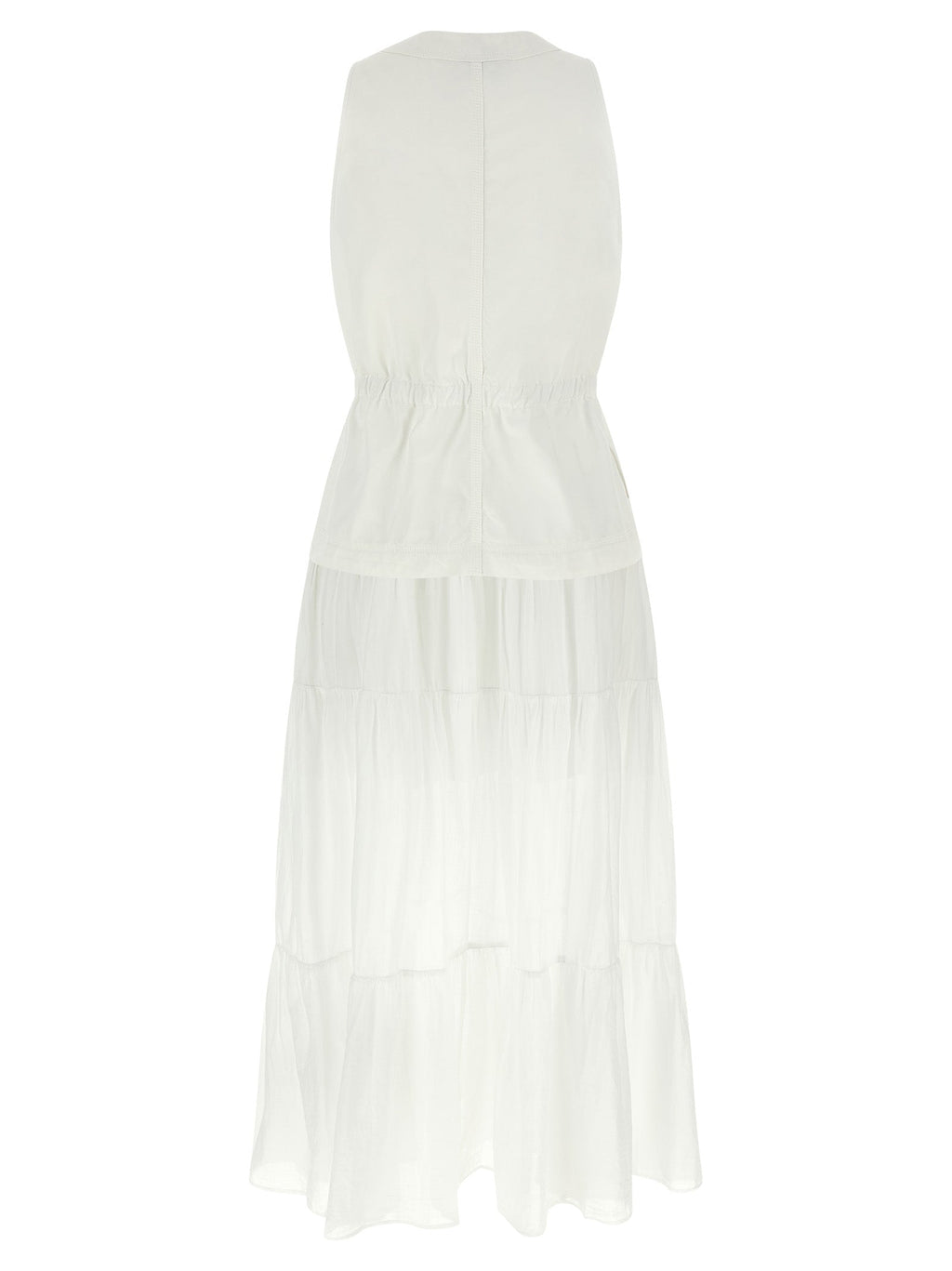PINKO White Cotton Long Dress