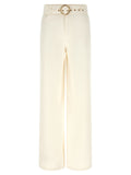 Twinset White Cotton Flared Jeans