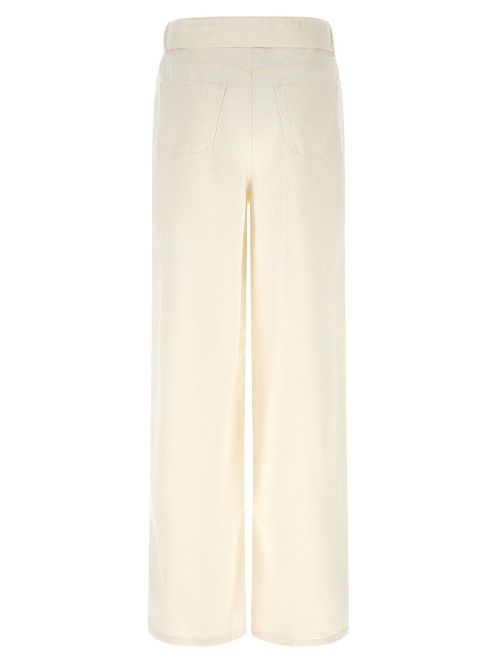 Twinset White Cotton Flared Jeans
