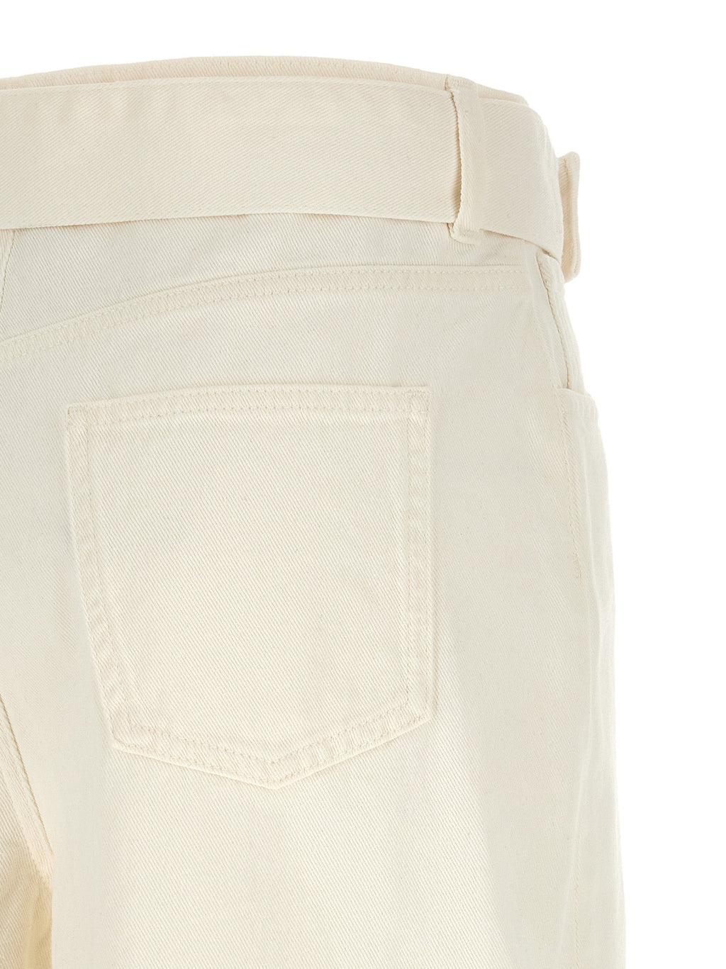 Twinset White Cotton Flared Jeans