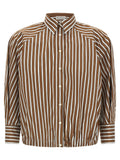 Brunello Cucinelli Brown Cotton Blouse