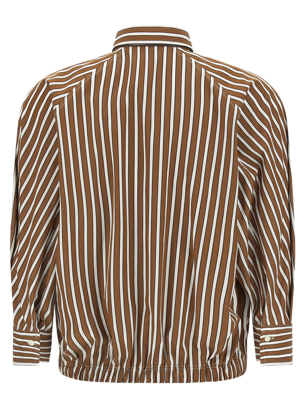 Brunello Cucinelli Brown Cotton Blouse