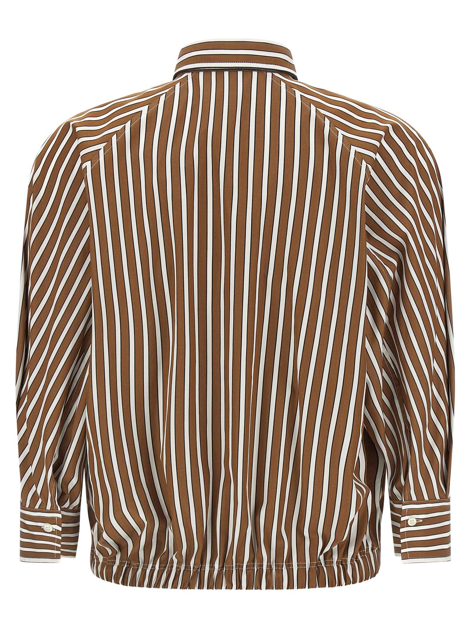 Brunello Cucinelli Brown Cotton Blouse
